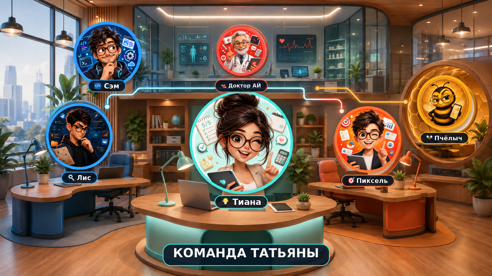 Команда Татьяны с Сэмом